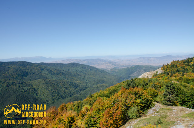 View from Sokol area, WW1 location on Nidze Mountain, Macedonia