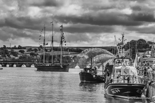 Kathleen and May alongside Bideford Quay 2010. Photo copyright Pat Adams North Devon Focus (All Rights Reserved)