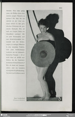 Tamara Matul modeling hat in Das Magazine. May 1930