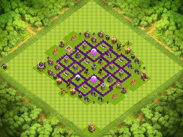 Base Town Hall 7 Clash of Clans Farming
