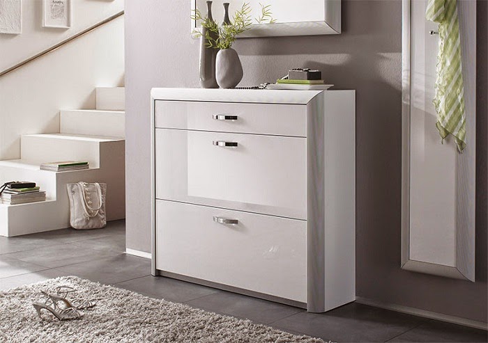 White Modern Shoe Cabinet White Modern Shoe Cabinet