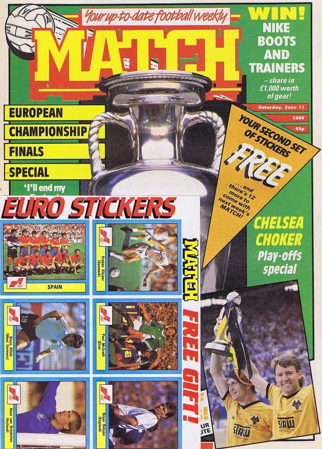 Football Cartophilic Info Exchange Match magazine UEFA 88 (2)