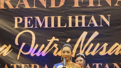Neni Novita Sari Runner Up  Putra Putri Nusantara Sumsel