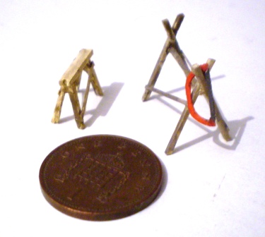 009 scale sawing Horse 009 scale sawing Horse
