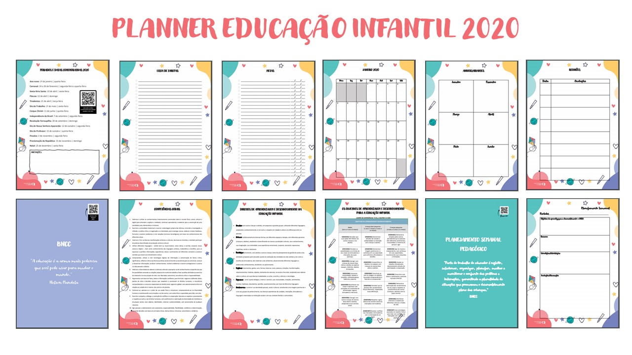 Planner 2020 gratuito para professores
