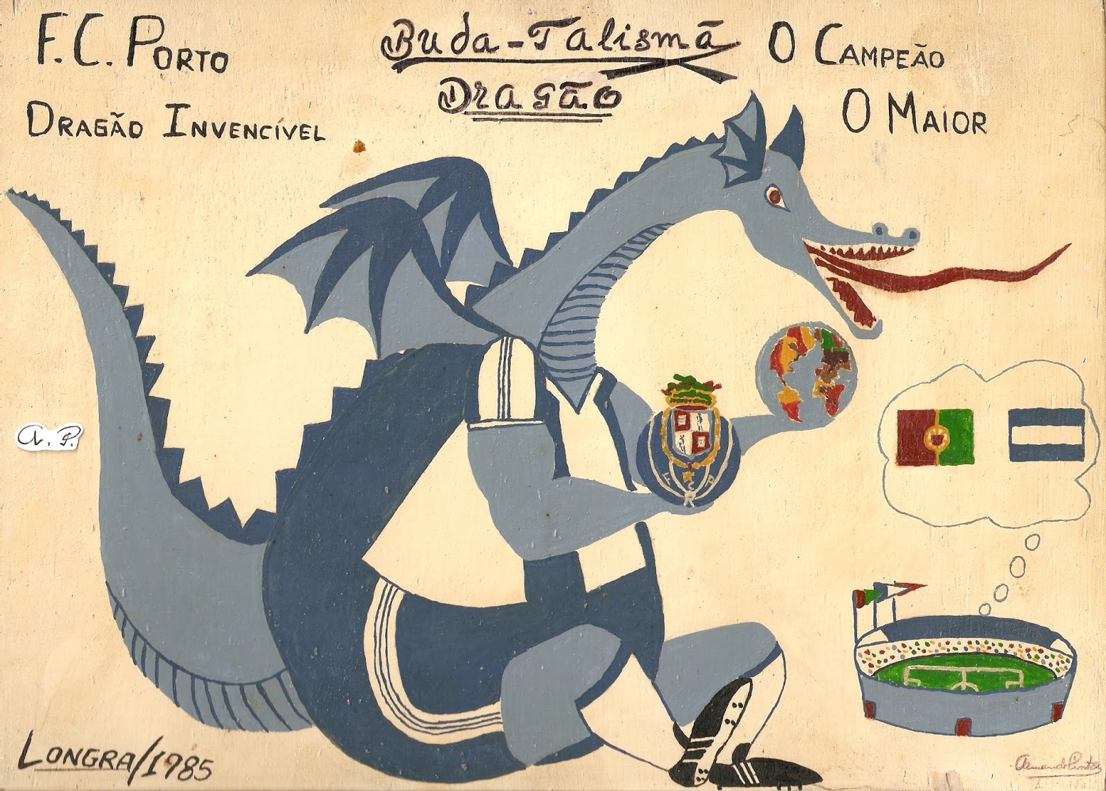 Memória Portista: Objeto do Mês do Museu do FC Porto fora do espaço do  museu – Peça de Agosto em exposição no átrio da loja e museu do Dragão