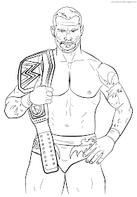 Dibujos Sin Colorear Dibujos De Luchadores De La Wwe Para Colorear
