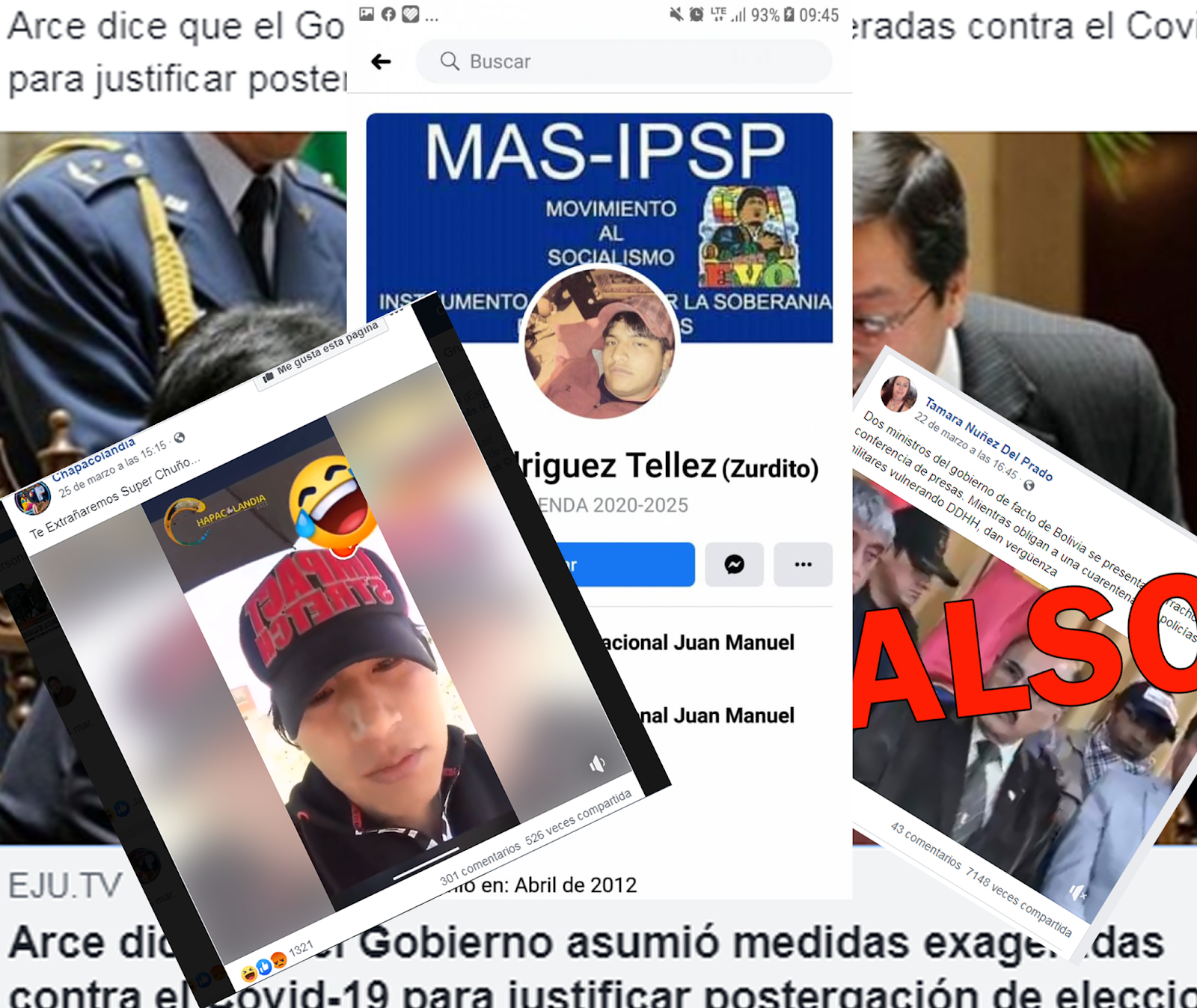 El masismo ha apelado a las fake news para hacer campaña en medio de la cuarentena / WEB MONTAJE