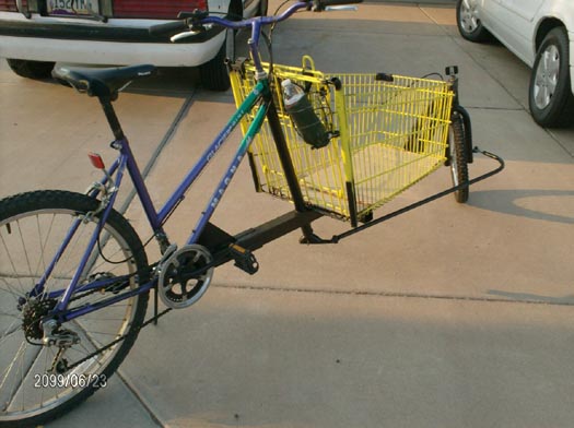 bicycle shopping cart