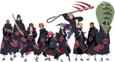 Akatsuki Pain Itachi Nagato Sasori Kisame Deidara Hidan Kakuzu Konan Zetsu Tobi