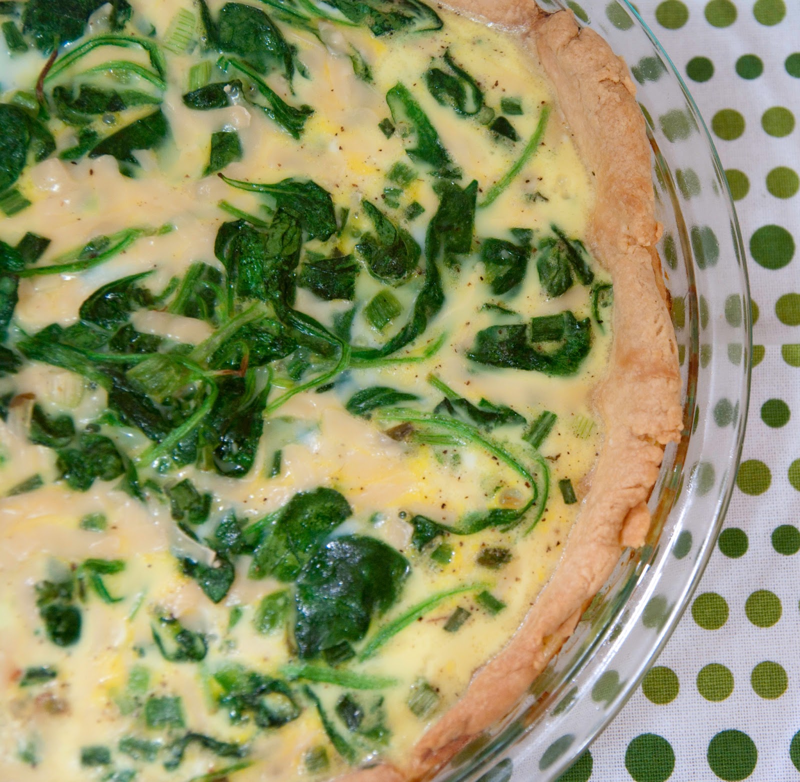 A Blog About Food Spinach and Smoked Gouda Quiche