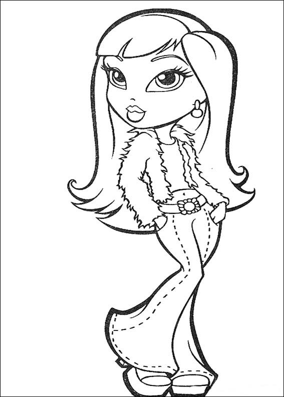 Bratz Coloring Pages Free Printable Coloring Pages