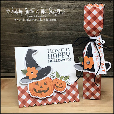 Cute alternative project with the October 2020 Paper Pumpkin: Hello Pumpkin kit to make a lip balm holder and mini note card.