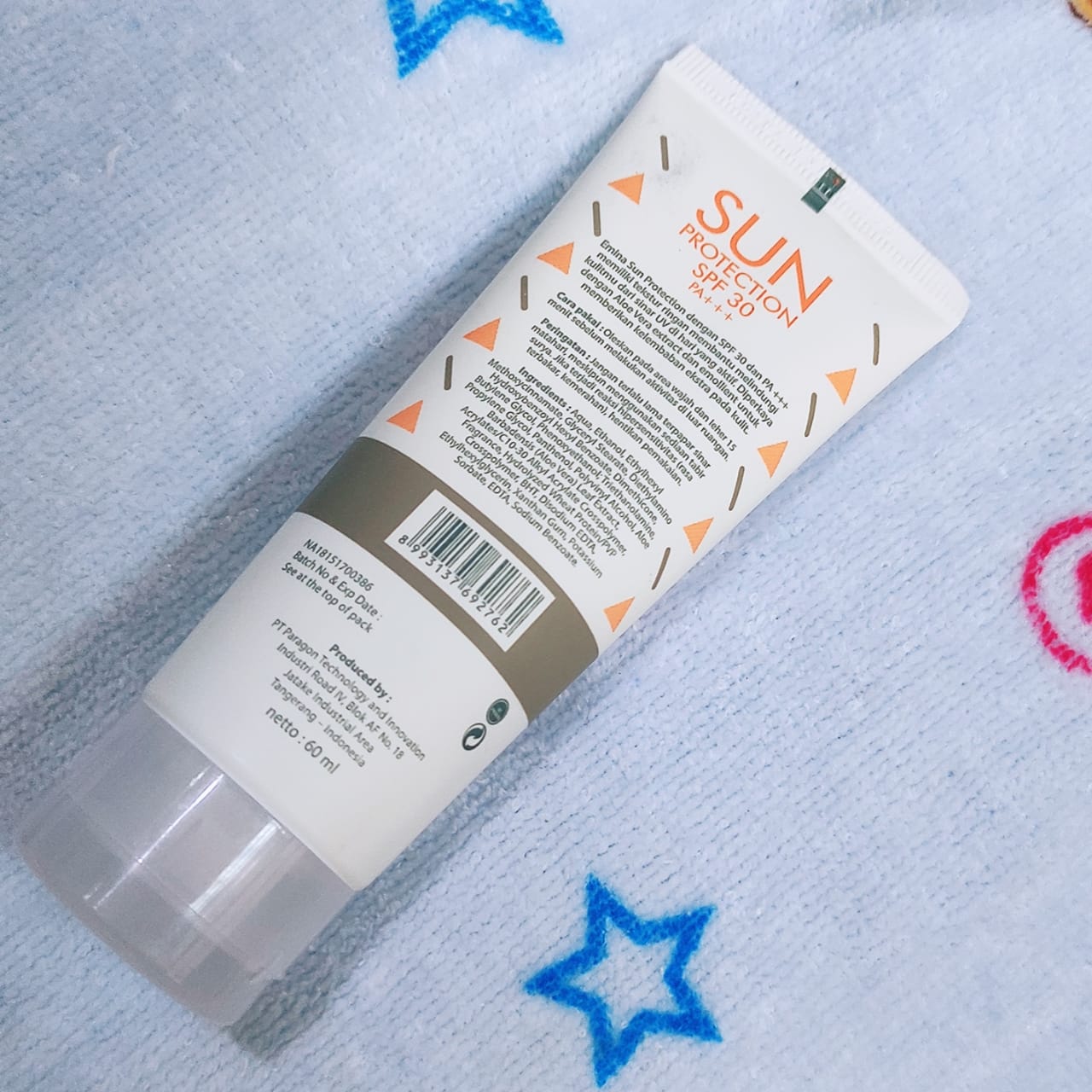 REVIEW EMINA SUN PROTECTION SPF 30 PA +++ Bawine Mangada