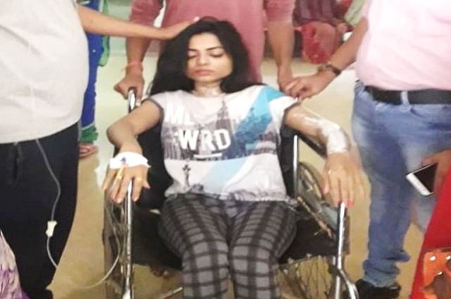 Acid attack on Chhattisgarhi film actress Maya Sahu