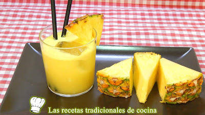 Receta fácil de piña colada casera una bebida muy refrescante