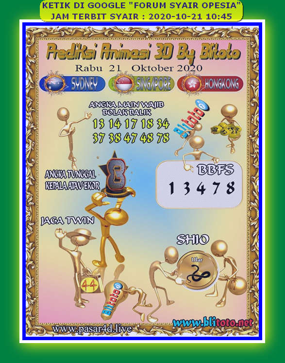 Syair sgp 21 Oktober 2020 KODE SYAIR SGP SYAIR HK SYAIR SYDNEY 2021