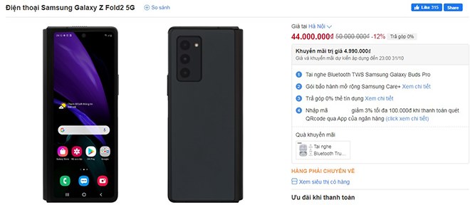 Điểm mặt smartphone giảm giá kịch sàn đầu tháng 10 6 diem mat smartphone giam gia kich san dau thang 10 galaxy z fold 2 1633226673 135 width660height288