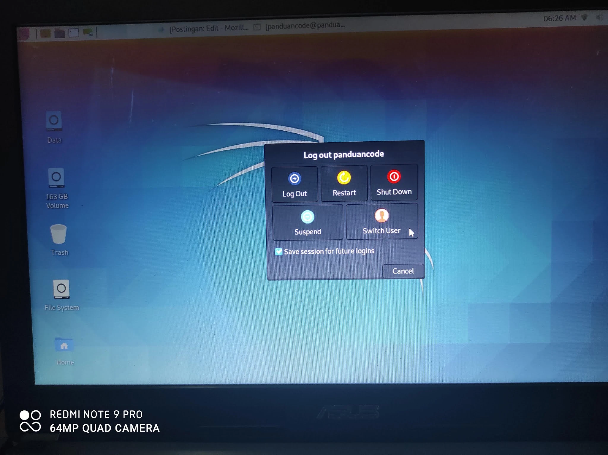 Cara Switch User Root Kali Linux Terbaru