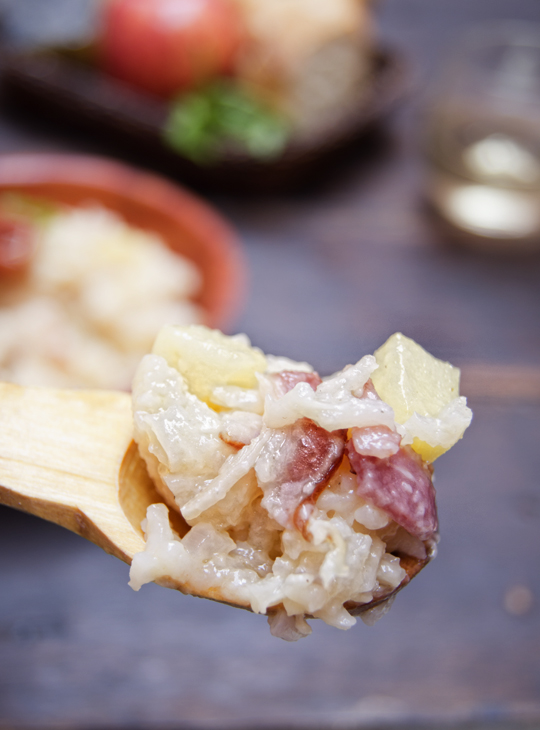  Risotto con Mele & Speck 