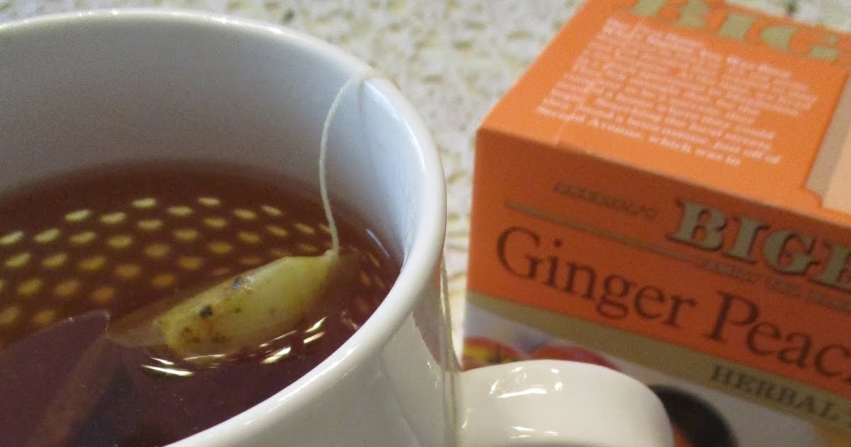 Tea With Friends Bigelow's Ginger Peach Turmeric Herbal Tea