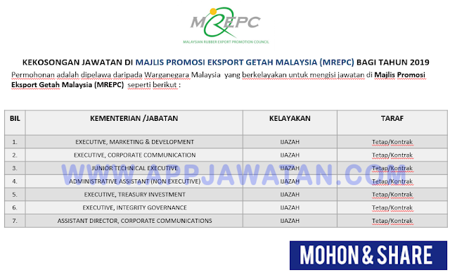 Majlis Promosi Eksport Getah Malaysia (MREPC).