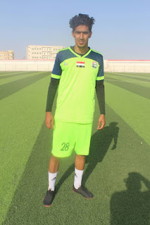 عمر الداحي المحترف اليمني في الدوري المصري الممتاز يصل الى معسكر المنتخب اليمني الأولمبي في المهره