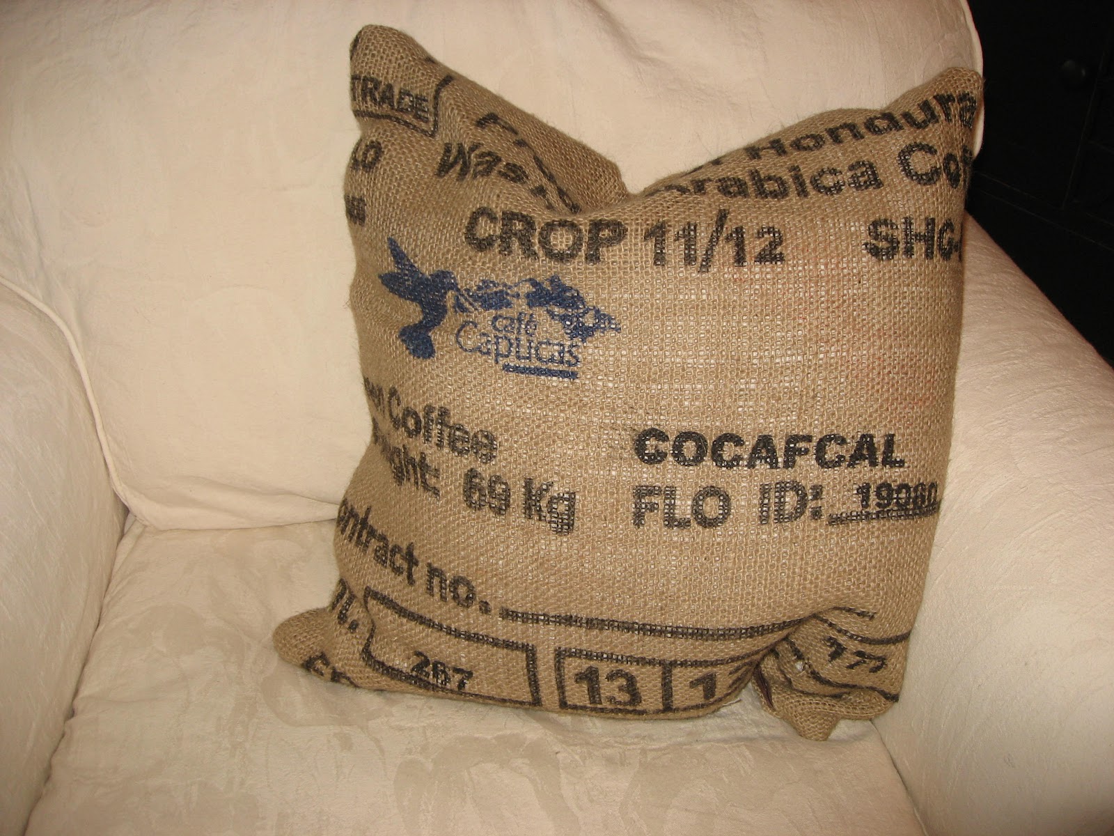 Heather's Creations Creations with burlap coffee sacks