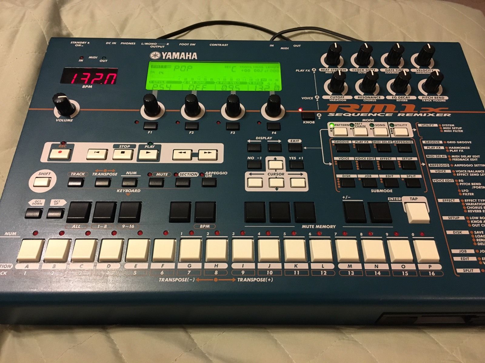 MATRIXSYNTH YAMAHA RM1x Groovebox Synthesizer Drum Machine Sequencer