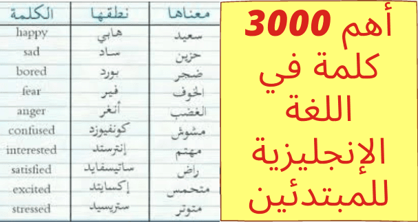 3000 كيف تكتب تحميل PDF: أروع كتاب يتضمن أهم 3000 كلمة في اللغة الإنجليزية للمبتدئين