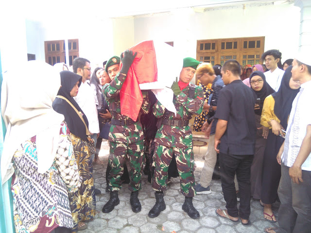 Kodim Klaten Beri Penghormatan Terakhir Kepada Serka Marinir (Purn) Pardi Pejuang PKRI