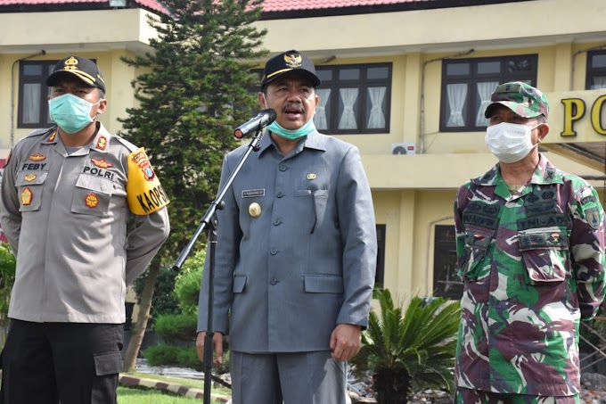 Pemkab Mojokerto Laksanakan Penyemprotan Disinfektan Serentak Cegah Covid-19