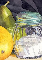 watercolor glass painting clear salt shaker watercolors artists paintings reflections lorraine watry fine artwork paint watercolour water still tutorials watercolours