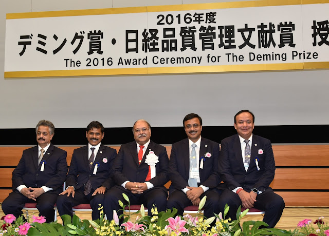 Ashok Leyland, Pantnagar conferred the 2016 Deming Prize for the successful implementation of Total Quality Management Ashok Leyland, Pantnagar conferred the 2016 Deming Prize for the successful implementation of Total Quality Management
