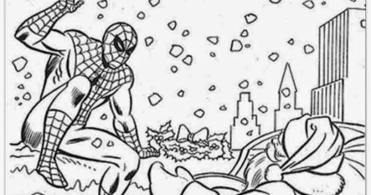 Coloriage Spiderman Noel Imprimer  Coloriage en Ligne