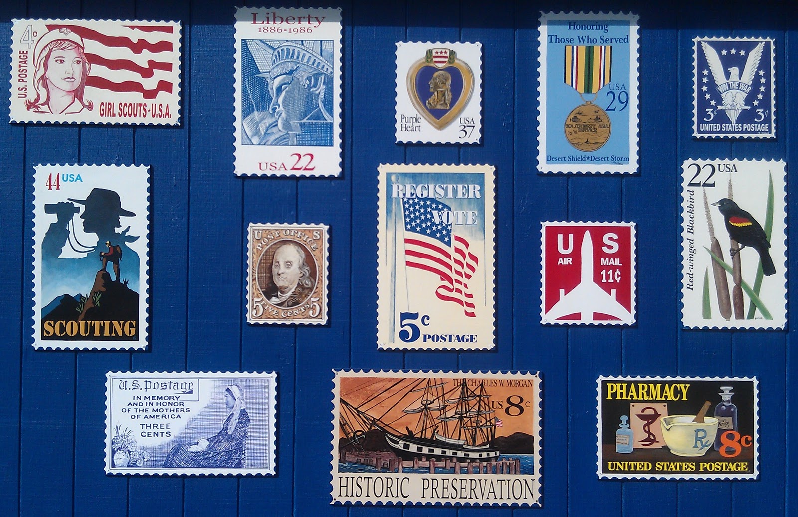 Eclectic (at Best) Post Office Art in Ferndale WA