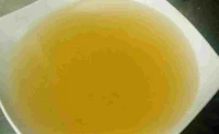Vegetable stock water in a bowl