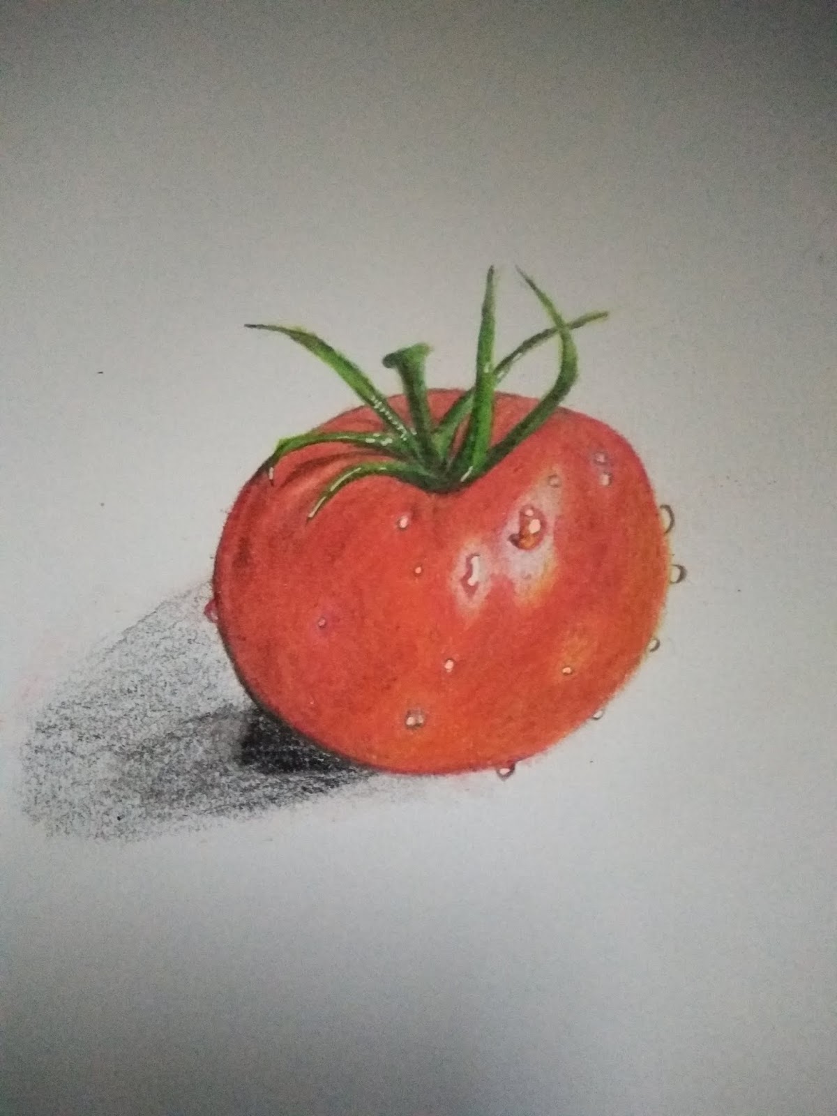 Karthika Meera Ideas Tomato realistic drawing