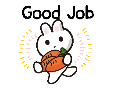 LINE 個人原創貼圖 - Moving![mochi-Usa] cute Soft Rabbit Example with GIF