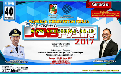 Pekanbaru Job Fair 2017 Gratis