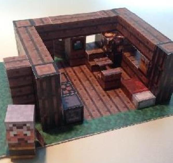 Minecraft Papercraft House