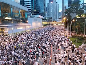 protest over Hong Kong's proposed extradition bill