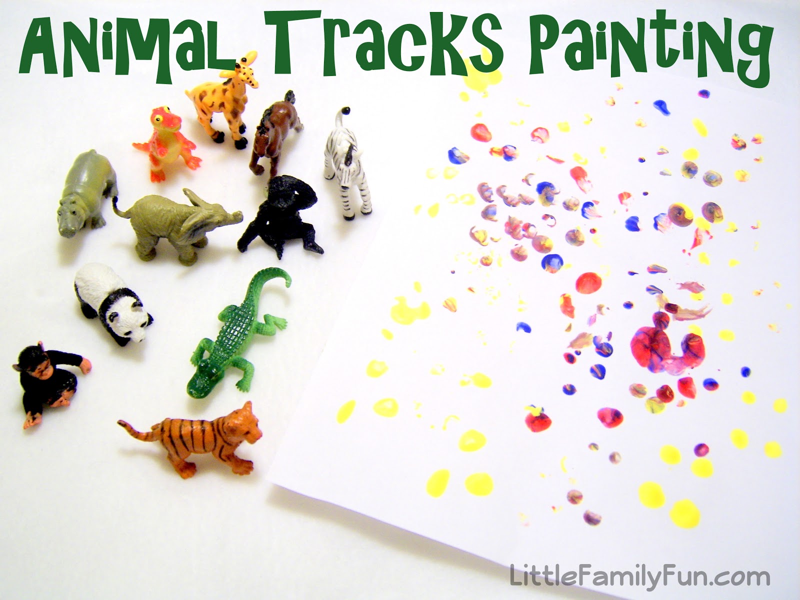 Little Family Fun: Colored Animal Tracks