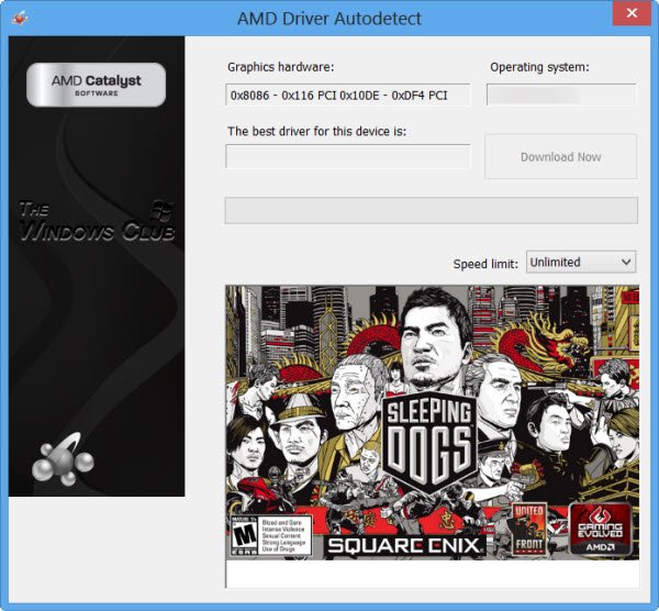 Rilevamento automatico driver AMD Aggiornamento driver AMD