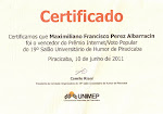 Premio Internet 2011 - Salon universitario de humor de Piracicaba