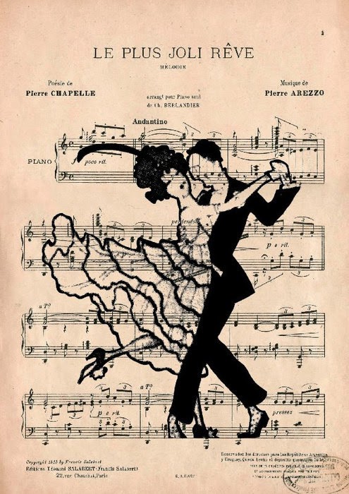 Retro Posters in Music Sheets. | Oh My Fiesta Wedding!