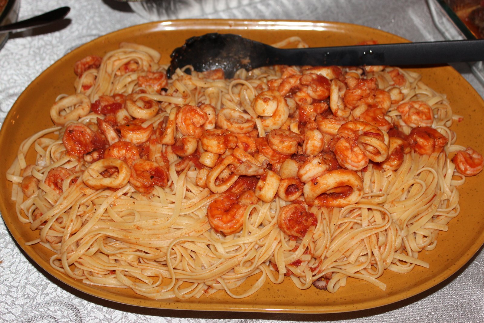 Leyla�nın Dünyası Deniz mahsullu spagetti