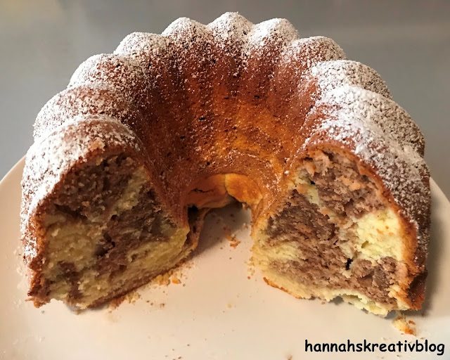 Hannahs Kreativblog: Marmorguglhupf Hannahs Kreativblog: Marmorguglhupf