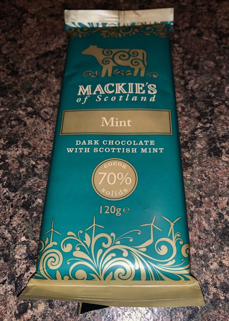 FOODSTUFF FINDS Mackie’s of Scotland Mint 70 Cocoa Chocolate (Lidl