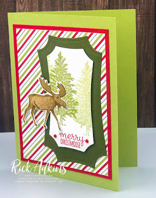 Rick Adkins, Independent Stampin' Up! Demonstrator - Merry Christmoose Card Featuring the Merry Moose Bundle Click to learn more